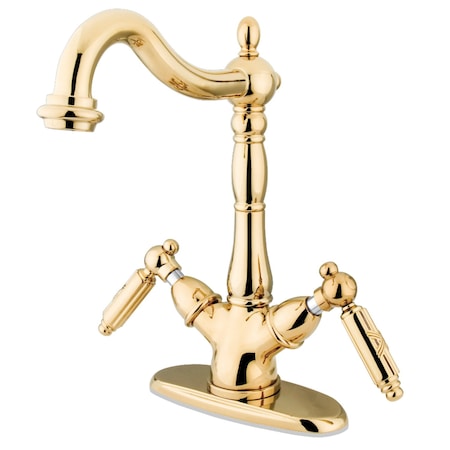 Kingston Brass KS1492GL Vessel Sink Faucet, Polished Brass KS1492GL